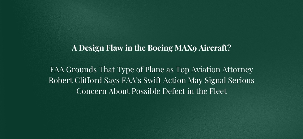 A Design Flaw in the Boeing MAX9 Aircraft?