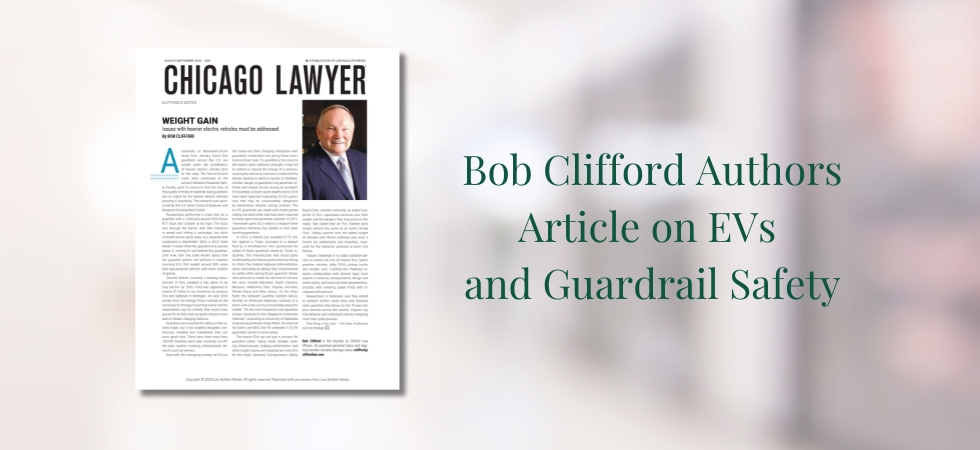 Bob Clifford Authors Article on Heavier Electric Vehicles and Guardrail Safety