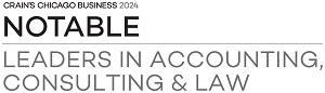 Crains Chicago Business 2024 Leaders in Accounting Consulting and Law