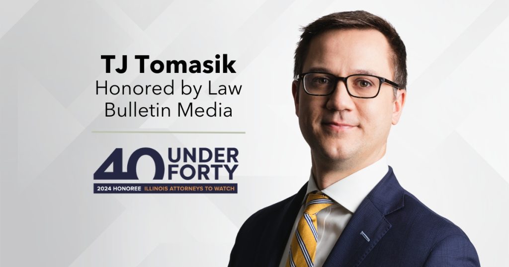 TJ Tomasik Selected to 2024 40 Under Forty List in Illinois