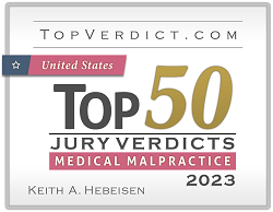 Keith Hebeisen Top 50 Jury Verdicts Medical Malpractice